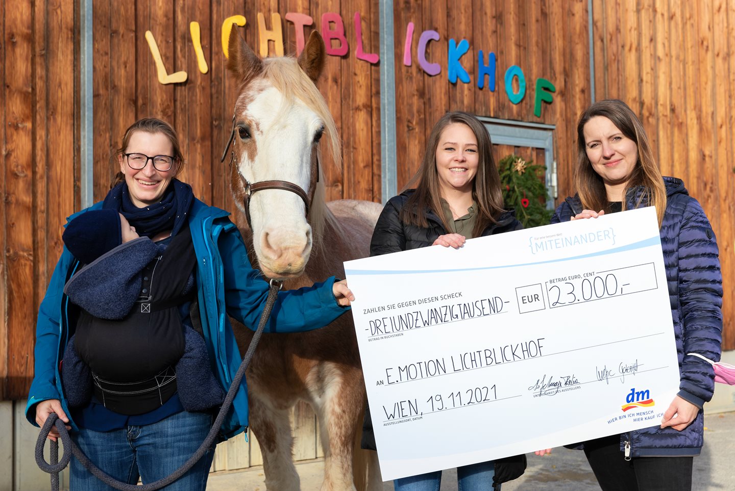 Insgesamt 23.000 Euro für e.motion Lichtblickhof 