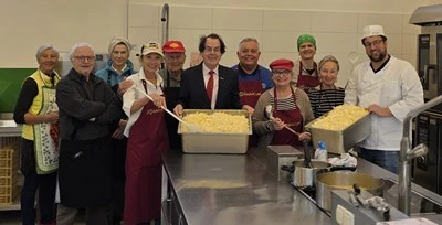 Kochen im Marienstüberl der CARITAS in Graz