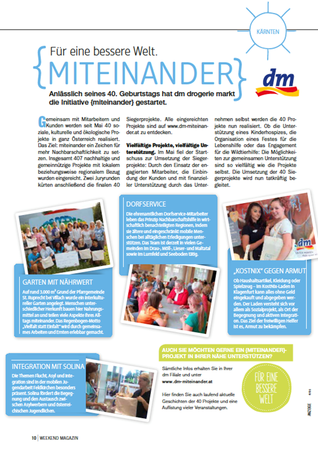 dm {miteinander}
